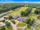 Aerial view of Hedingham Golf and Athletic Club with pool and golf course at 5512 Grand Traverse Dr, Raleigh, NC 27604