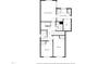 Second floor plan showcasing primary bedroom with walk-in closet, bathroom, laundry and additional bedrooms at 5512 Grand Traverse Dr, Raleigh, NC 27604