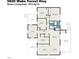 Detailed floor plan of the home showcases the layout with 3 bedrooms, 2 bathrooms, kitchen, and living areas at 5820 Wake Forest Hwy, Durham, NC 27703