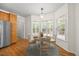Cozy breakfast nook with stainless appliances and lots of natural light at 618 Durwood Dr, Raleigh, NC 27603