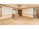 Comfortable living area with wood trim and a cozy chair, creating a relaxing space at 7030 Stockard Rd, Snow Camp, NC 27349