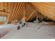 Unfinished attic space offering potential for extra storage or customization at 7409 Chesley Ln, Durham, NC 27713
