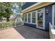 Back Deck with view of the side yard with plenty of natural light and room for outdoor enjoyment at 104 Goldleaf Ct, Angier, NC 27501
