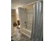 Functional bathroom with a shower/tub, toilet, and vanity with modern fixtures at 108 Herbert St, Durham, NC 27703