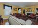 Cozy living room with a fireplace and hardwood floors at 1110 Edgewood Ave, Burlington, NC 27215