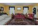 Comfortable living room with traditional decor and ample seating at 1110 Edgewood Ave, Burlington, NC 27215