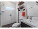 Modern bathroom with sleek shower, stylish fixtures, and contemporary design at 1314 S East St, Raleigh, NC 27601