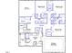 Second-floor plan showcasing four bedrooms, a bonus room, three bathrooms, laundry, and multiple walk-in closets at 15 Black Walnut Dr # 183, Garner, NC 27529