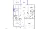 Detailed first-floor floor plan featuring an office, kitchen, eat-in area, Gathering room, and access to the garage at 15 Black Walnut Dr # 183, Garner, NC 27529