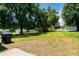 A spacious backyard with ample green space and mature trees for outdoor enjoyment at 2112 Mckinney St, Burlington, NC 27217