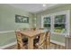 Cozy dining room with natural light, comfortable seating, and stylish decor, perfect for Gathering meals at 3509 Crofton Ct, Raleigh, NC 27604