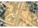 Aerial view of property highlighting lot size and proximity to Downing Glen Dr at 417 Downing Glen Dr, Morrisville, NC 27560