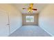 Bedroom with ceiling fan and window allows for natural light at 417 Downing Glen Dr, Morrisville, NC 27560