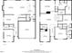Detailed floor plan showcasing the layout of this home's first and second floors and measurements at 4508 Valley Crest Ln, Fuquay Varina, NC 27526