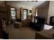 A spacious living room with multiple seating areas offers comfort and relaxation at 535 Hillcrest Dr, Garner, NC 27529