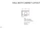 Hall bathroom cabinet layout diagram for new home construction at 744 Parc Townes Dr # 34, Wendell, NC 27591