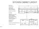 Blueprint showcasing kitchen cabinet layout and dimensions at 744 Parc Townes Dr # 34, Wendell, NC 27591