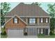 Two-story home with a symmetrical facade, brick and siding exterior, and a two-car garage at 84 Black Walnut Dr # 200, Garner, NC 27529