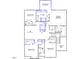Second floor plan featuring four bedrooms, three baths, a loft, and laundry room at 84 Black Walnut Dr # 200, Garner, NC 27529