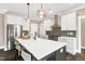 Kitchen boasts a large island with a breakfast bar, stainless steel appliances, and pendant lighting at 1119 Brookfield Dr, Gibsonville, NC 27249