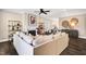 Stylish living room with fireplace and contemporary decor at 1119 Brookfield Dr, Gibsonville, NC 27249