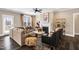 Cozy living room featuring a fireplace and comfortable seating at 1119 Brookfield Dr, Gibsonville, NC 27249