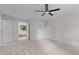 Open main bedroom with a ceiling fan and an ensuite bathroom at 1210 Eastham Dr, Apex, NC 27502