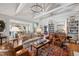Bright living room features stylish seating, hardwood floors, and elegant decor at 1312 Duplin Rd, Raleigh, NC 27607