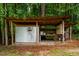 Rustic outbuilding featuring refrigeration unit at 145 Ryan Rd, Pittsboro, NC 27312