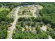 Aerial view of a planned community, neighborhood, and area lake at 2328 Forestbluff Dr, Fuquay Varina, NC 27526