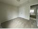 Bedroom with carpet and a double-door closet, providing ample storage and a cozy feel at 2852 Orchard Trace Way, Raleigh, NC 27610