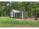 Charming chicken coop surrounded by lush greenery at 4737 Uzzle Rd, Rougemont, NC 27572