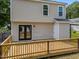 Spacious back deck with direct access to house via glass doors at 5012 Silverdene St, Raleigh, NC 27616