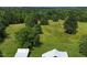 Tranquil countryside view with a large open field near a barn, surrounded by dense woodland at 526 Bob Rainey Trl, Burlington, NC 27217