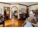 Traditional living room featuring hardwood floors, wood trim and lovely furnishings at 526 Bob Rainey Trl, Burlington, NC 27217