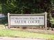 Signage for Salem Court reads 875 Martin Luther King Jr. Blvd in weathered wooden frame at 875 Mlk Jr Boulevard,15, Chapel Hill, NC 27514