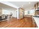 Open floor plan with updated kitchen appliances and ample counter space at 924 W Trinity Ave, Durham, NC 27701
