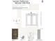 Upstairs bathroom selections display vanity, countertop, lighting, and flooring choices at 1025 Coldspring Circle, Durham, NC 27705