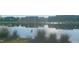 Scenic pond view, community featuring waterfront homes with lush greenery at 1025 Coldspring Circle, Durham, NC 27705