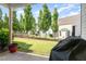 View of the backyard and patio, perfect for relaxing at 1217 Trilogy Blvd # 174, Morrisville, NC 27560