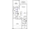 Detailed floor plan showcasing layout of the home, including kitchen, bedrooms, bathrooms, and living spaces at 1305 Westerland Way # 17, Durham, NC 27703