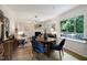 Inviting living space with open floor plan, seamlessly connecting the living room and dining area at 1416 Bramble Dr, Durham, NC 27712