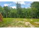 Expansive backyard featuring lush trees and a grassy area at 156 Harmony Trl, Broadway, NC 27505