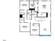Second floor floor plan showing the layout of the bedrooms, bathrooms, and owner's suite at 164 Sprenger St, Garner, NC 27529