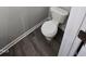Close up of a toilet in the bathroom at 216 Edgecombe Dr, Spring Lake, NC 28390