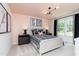 Cozy bedroom featuring stylish decor and a comfortable bed setup at 226 Macon Lake Drive # 41, Apex, NC 27523