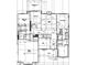 Main level floor plan featuring bedrooms, Gathering rooms, kitchen, breakfast area and a 3-car garage at 329 Bud Wall Rd, Youngsville, NC 27596