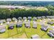 Aerial view of Gathering homes near school and park at 3333 Jones Lake Rd, Fuquay Varina, NC 27526