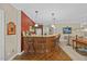 Charming bar area with wood finishes, stools, and a Guinness sign at 1009 Bentham Dr, Raleigh, NC 27614
