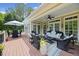 Spacious outdoor porch perfect for entertaining at 1009 Bentham Dr, Raleigh, NC 27614